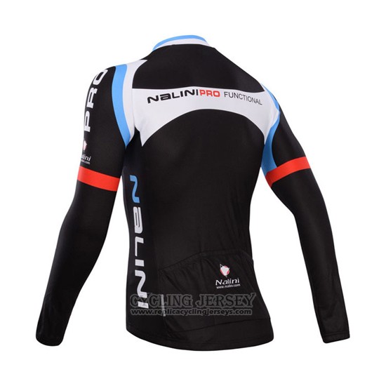 2014 Cycling Jersey Nalini Black Long Sleeve and Bib Tight