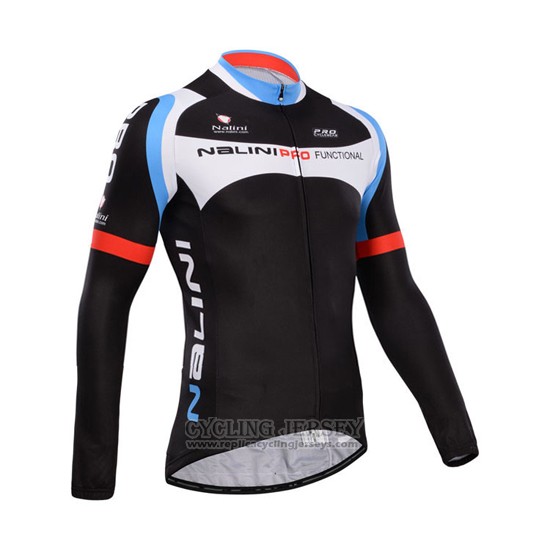 2014 Cycling Jersey Nalini Black Long Sleeve and Bib Tight