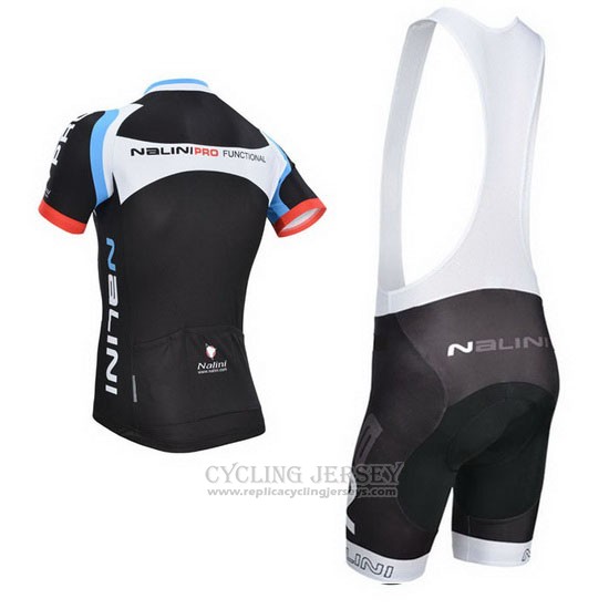 2014 Cycling Jersey Nalini Black Short Sleeve and Bib Short