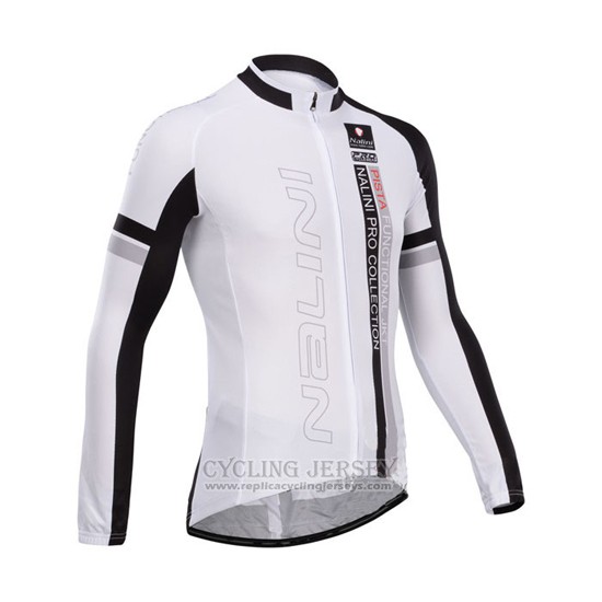 2014 Cycling Jersey Nalini Black and Red Long Sleeve and Bib Tight