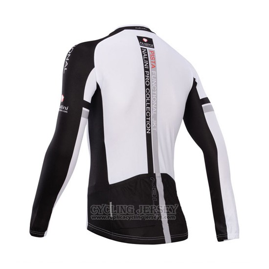 2014 Cycling Jersey Nalini Black and Red Long Sleeve and Bib Tight