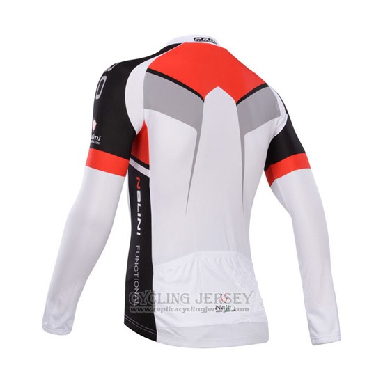 2014 Cycling Jersey Nalini Black and White Long Sleeve and Bib Tight