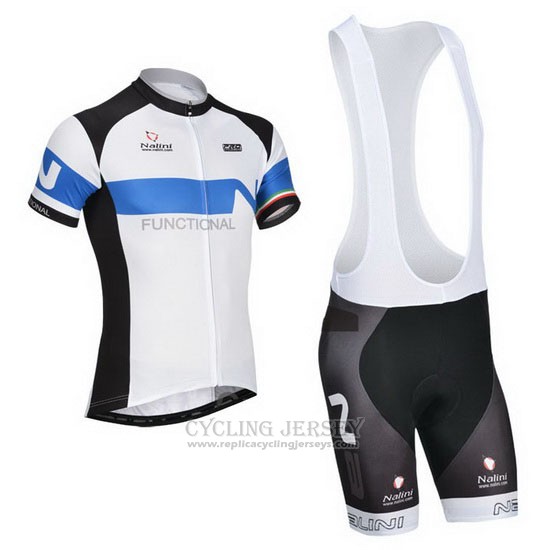 2014 Cycling Jersey Nalini Black and White Short Sleeve and Bib Short