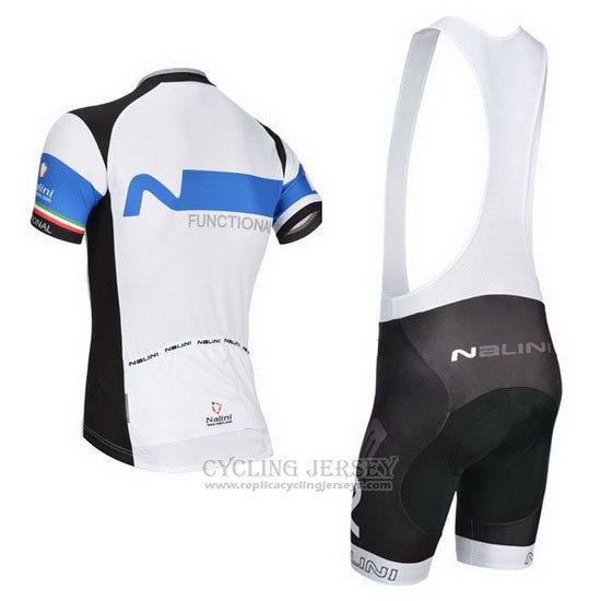 2014 Cycling Jersey Nalini Black and White Short Sleeve and Bib Short