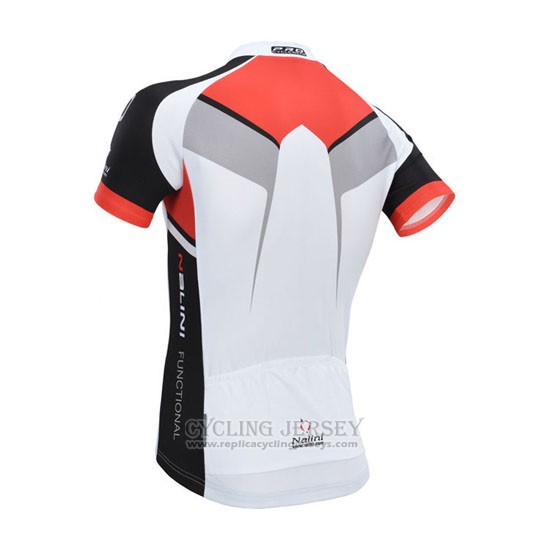 2014 Cycling Jersey Nalini Red and White Short Sleeve and Bib Short
