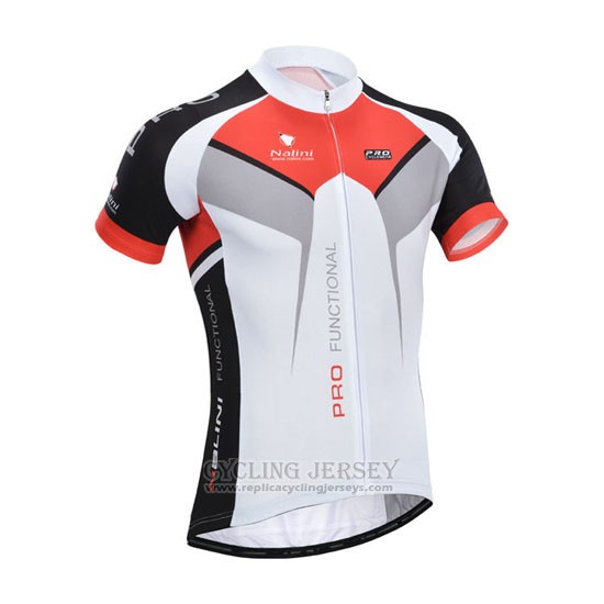2014 Cycling Jersey Nalini Red and White Short Sleeve and Bib Short