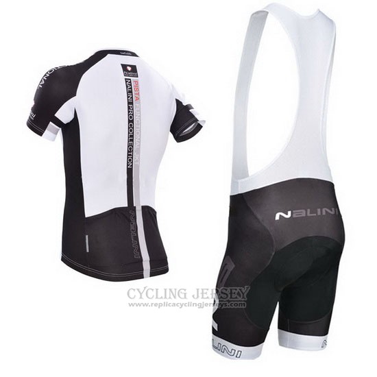 2014 Cycling Jersey Nalini White Short Sleeve and Bib Short