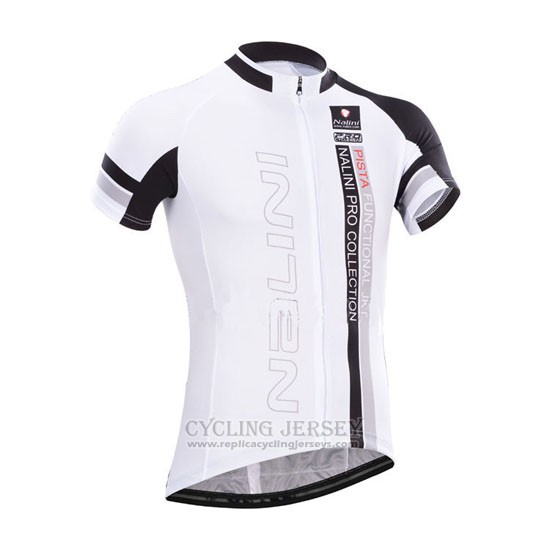 2014 Cycling Jersey Nalini White Short Sleeve and Bib Short