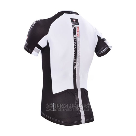 2014 Cycling Jersey Nalini White Short Sleeve and Bib Short