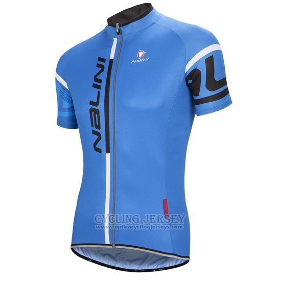2016 Cycling Jersey Nalini Bluee Short Sleeve and Bib Short