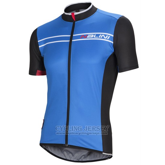 2016 Cycling Jersey Nalini Bluee and Black Short Sleeve and Bib Short