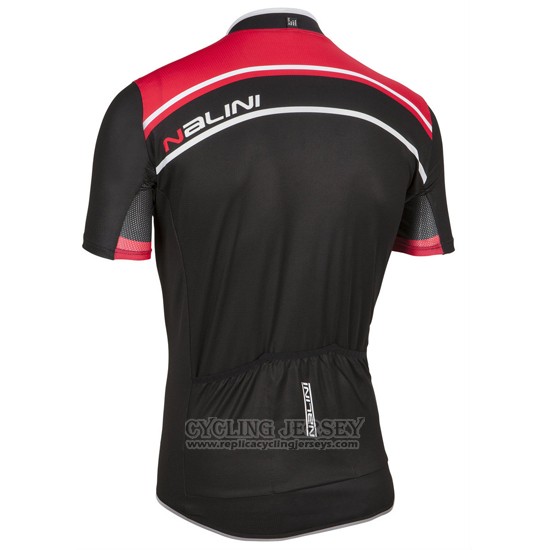 2016 Cycling Jersey Nalini Dark Red Short Sleeve and Bib Short