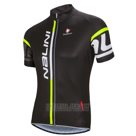 2016 Cycling Jersey Nalini Deep Black Short Sleeve and Bib Short