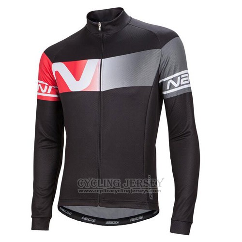 2016 Cycling Jersey Nalini Red and Black Long Sleeve and Bib Tight