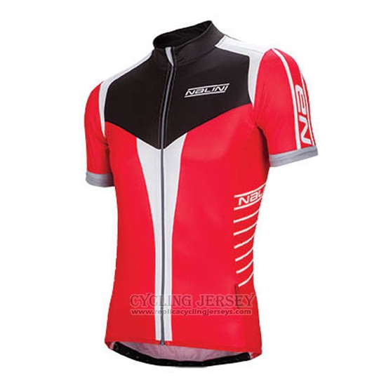 2016 Cycling Jersey Nalini Red and Black Short Sleeve and Bib Short
