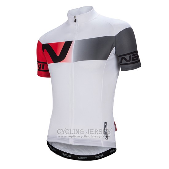 2016 Cycling Jersey Nalini White and Red Short Sleeve and Bib Short