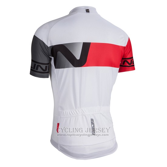 2016 Cycling Jersey Nalini White and Red Short Sleeve and Bib Short