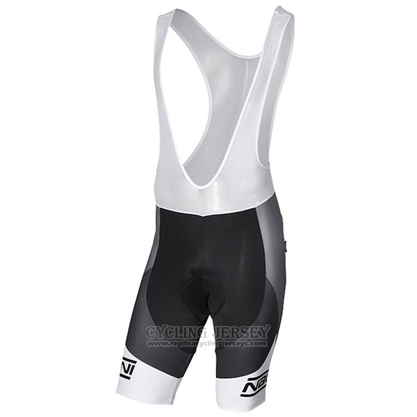 2017 Cycling Jersey Nalini Artico Gray and Black Short Sleeve and Bib Short