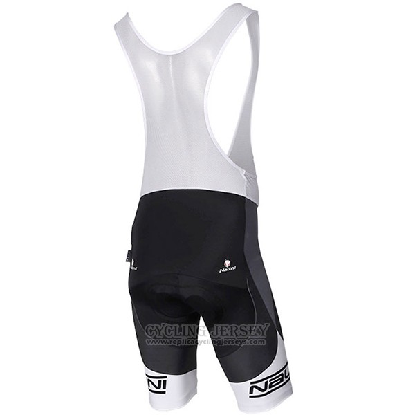 2017 Cycling Jersey Nalini Artico Gray and Black Short Sleeve and Bib Short