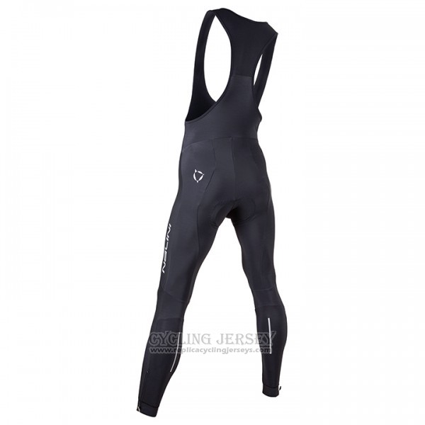 2017 Cycling Jersey Nalini Black and Gray Long Sleeve and Bib Tight