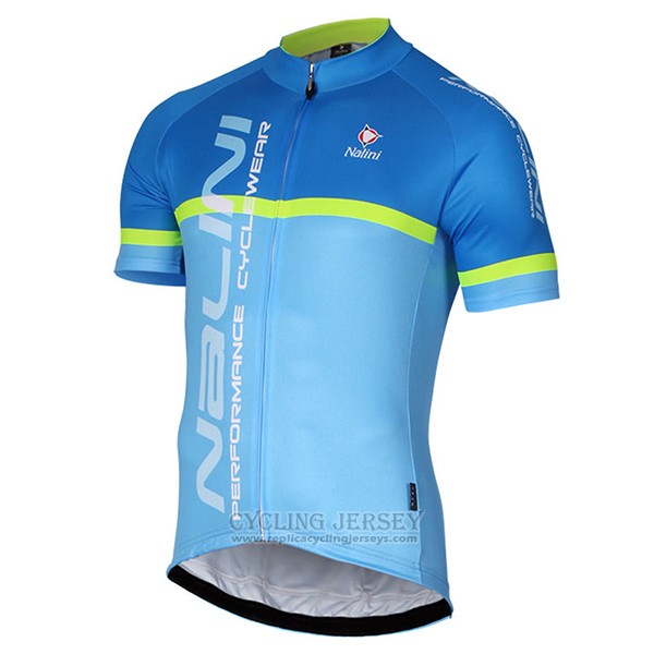 2017 Cycling Jersey Nalini Brivio Bluee Short Sleeve and Bib Short
