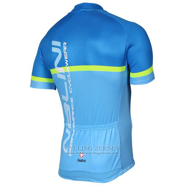 2017 Cycling Jersey Nalini Brivio Bluee Short Sleeve and Bib Short