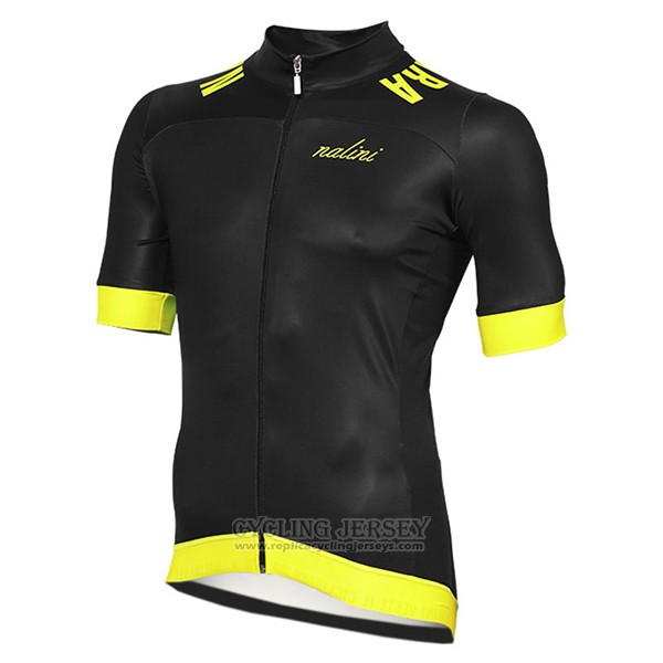 2017 Cycling Jersey Nalini Curva Mavone Black Short Sleeve and Bib Short