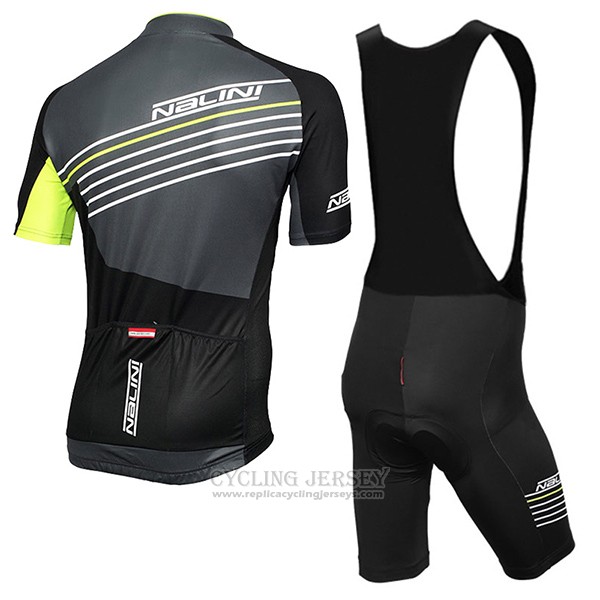2017 Cycling Jersey Nalini Mood Black Short Sleeve and Bib Short