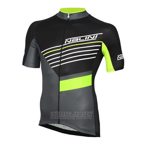 2017 Cycling Jersey Nalini Mood Black Short Sleeve and Bib Short