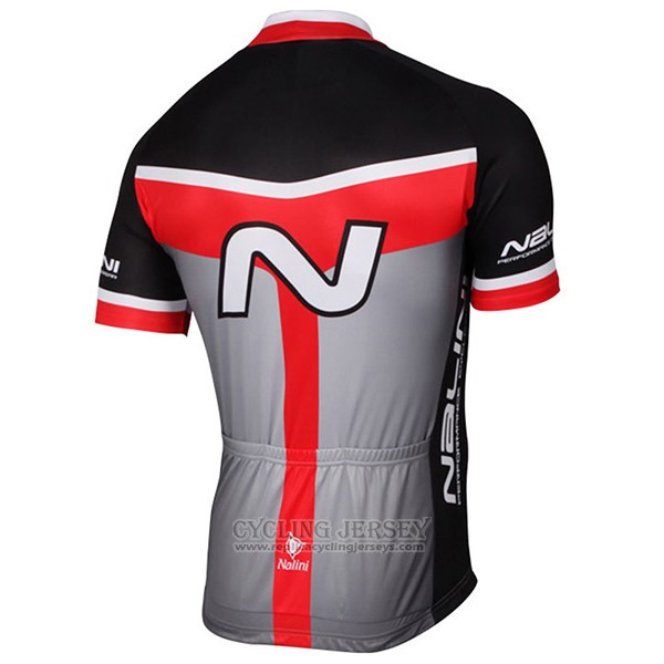 2017 Cycling Jersey Nalini Navision Black and Gray Short Sleeve and Bib Short
