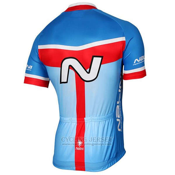 2017 Cycling Jersey Nalini Navision Sky Bluee Short Sleeve and Bib Short