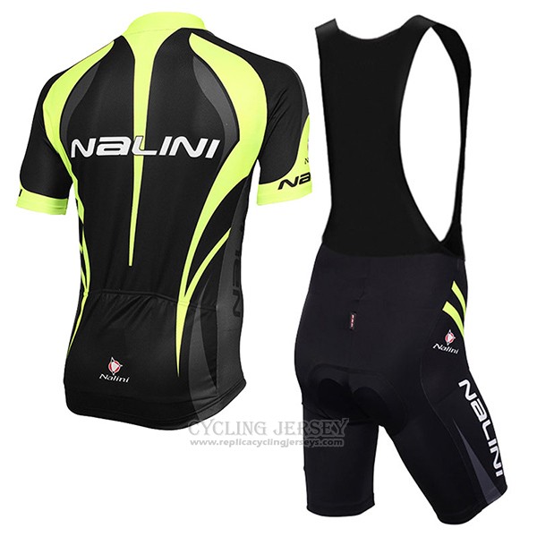 2017 Cycling Jersey Nalini Predazzo Black Short Sleeve and Bib Short