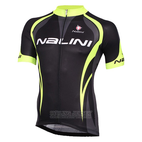 2017 Cycling Jersey Nalini Predazzo Black Short Sleeve and Bib Short
