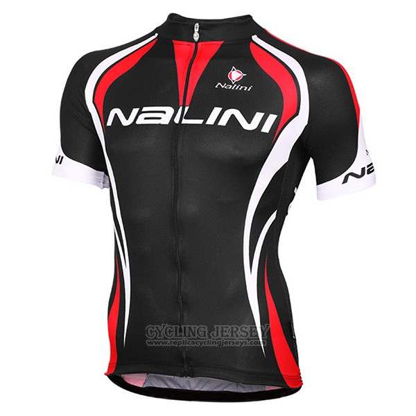 2017 Cycling Jersey Nalini Predazzo Black and Red Short Sleeve and Bib Short