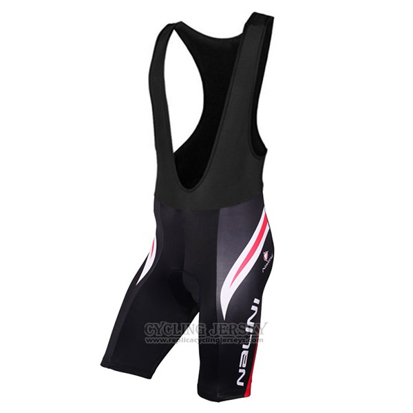 2017 Cycling Jersey Nalini Predazzo Black and Red Short Sleeve and Bib Short