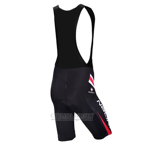2017 Cycling Jersey Nalini Predazzo Black and Red Short Sleeve and Bib Short