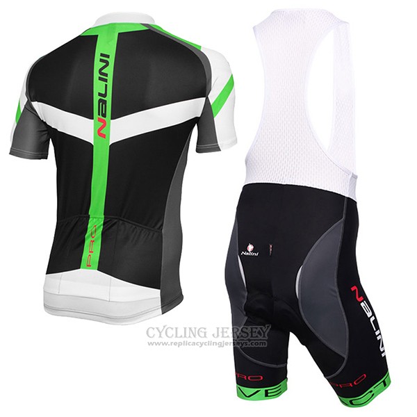 2017 Cycling Jersey Nalini Rigel Black Short Sleeve and Bib Short