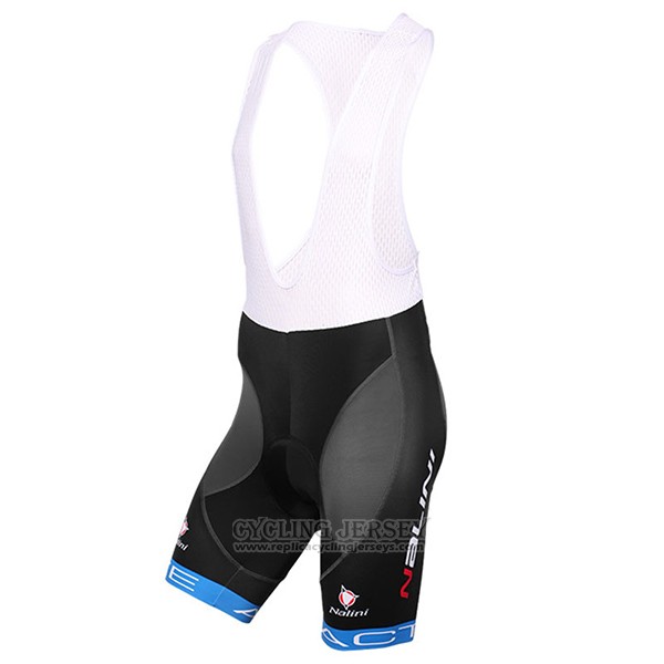 2017 Cycling Jersey Nalini Rigel Black and Bluee Short Sleeve and Bib Short
