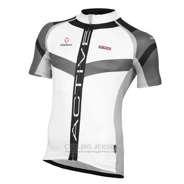 2017 Cycling Jersey Nalini Rigel White Short Sleeve and Bib Short