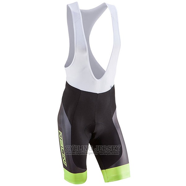 2017 Cycling Jersey Nalini Roma Black and Green Short Sleeve and Bib Short