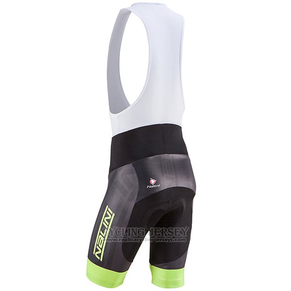 2017 Cycling Jersey Nalini Roma Black and Green Short Sleeve and Bib Short