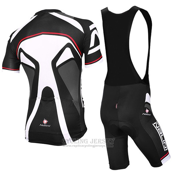 2017 Cycling Jersey Nalini Salorno Black Short Sleeve and Bib Short