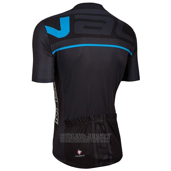 2017 Cycling Jersey Nalini Speed Black and Bluee Short Sleeve and Bib Short