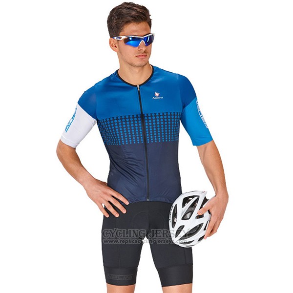 2017 Cycling Jersey Nalini Velodromo Bluee Short Sleeve and Bib Short