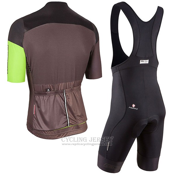 2017 Cycling Jersey Nalini Velodromo Marron Short Sleeve and Bib Short