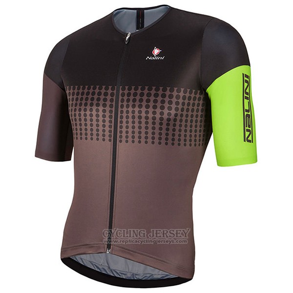 2017 Cycling Jersey Nalini Velodromo Marron Short Sleeve and Bib Short