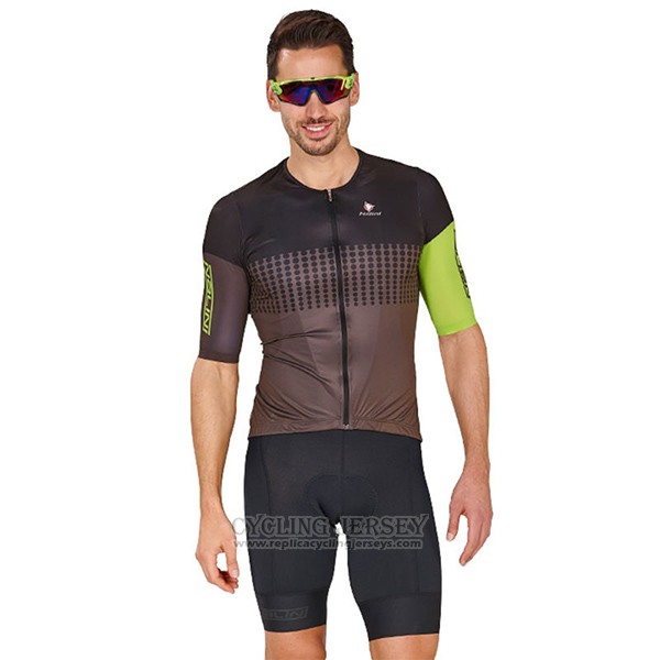 2017 Cycling Jersey Nalini Velodromo Marron Short Sleeve and Bib Short