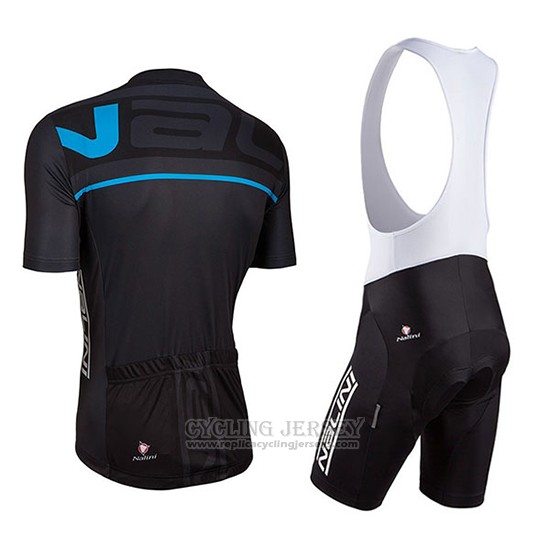 2018 Cycling Jersey Nalini Black and Bluee Short Sleeve and Bib Short