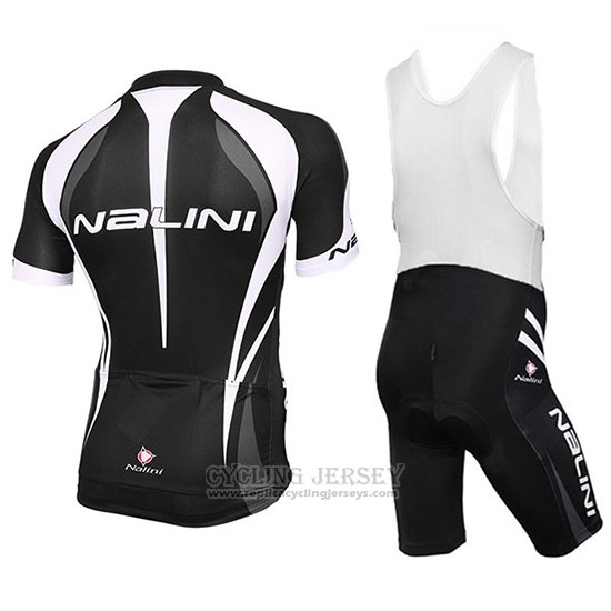 2018 Cycling Jersey Nalini Black and White Short Sleeve and Bib Short