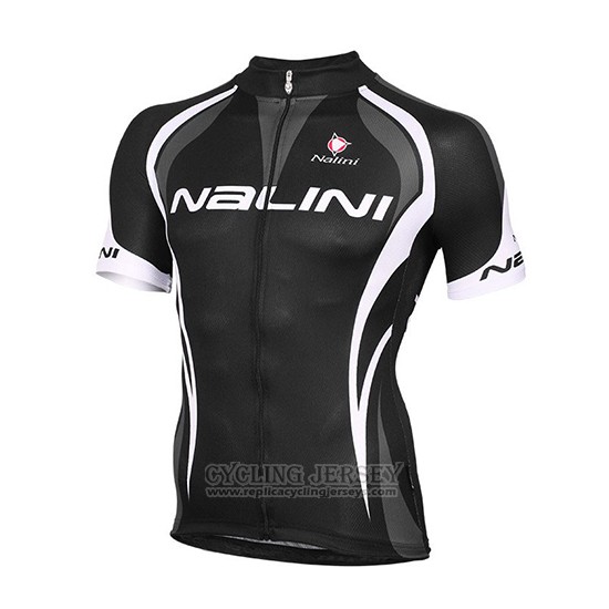 2018 Cycling Jersey Nalini Black and White Short Sleeve and Bib Short